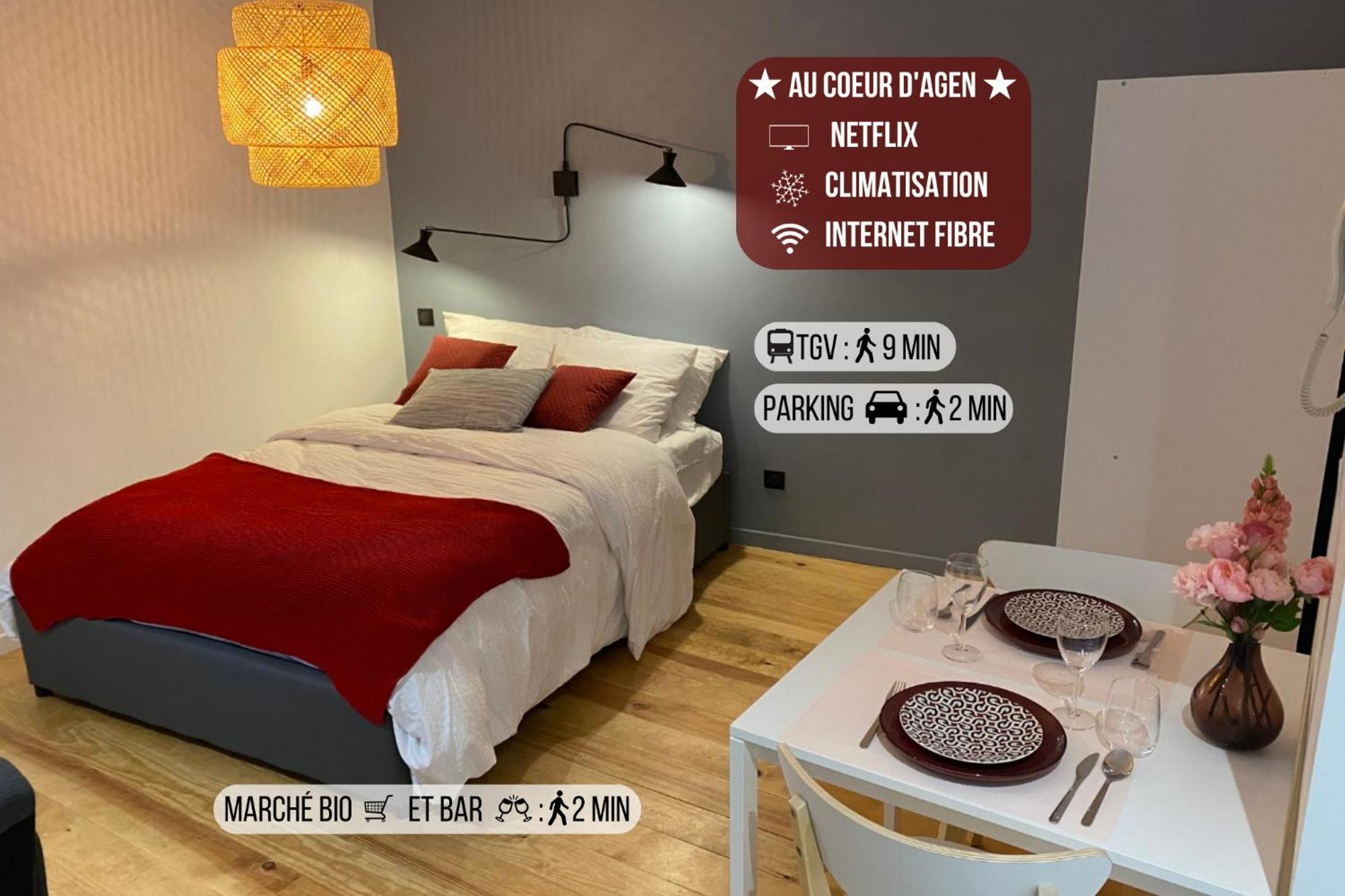 Le Charme - Au Coeur D'agen - Self Checkin - Wifi - Netflix - Smart Tv - Luqs Fr Apartment